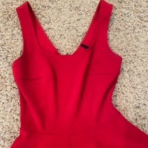LuLu's Women's Red Skater Dress size Small